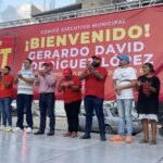 Lorena Martínez acompaña al delegado estatal del PT en unidad por Quintana Roo