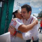 Gino Segura recorre las calles de Cobá y Tulum con gran aceptación del pueblo