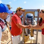 Mara Lezama entrega equipo pesquero por más de 8 mdp y anuncia reapertura de ventanilla de apoyos en Sedarpe