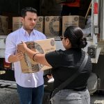 Supervisa Pablo Bustamante la entrega gratuita de paquetes alimentarios ‘Comemos Tod@s’